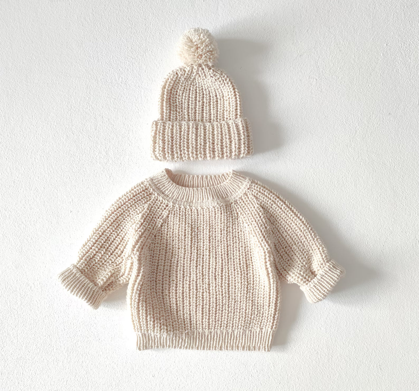2-in-1 Baby Jumper & Hat Knitting Patterns
