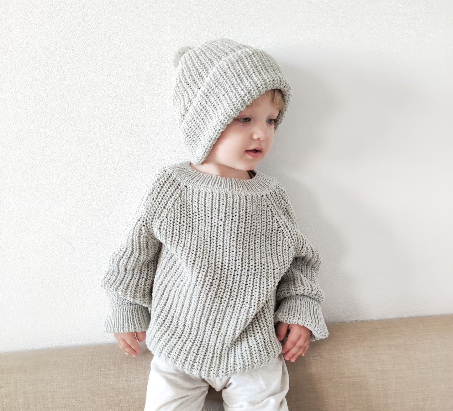 2-in-1 Baby Jumper & Hat Knitting Patterns