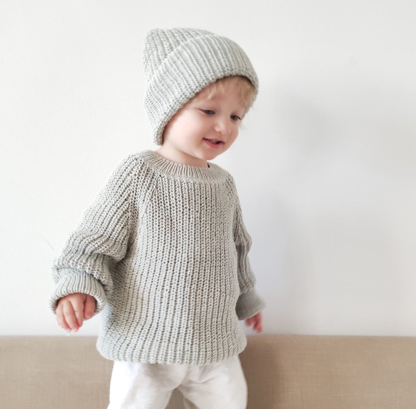 2-in-1 Baby Jumper & Hat Knitting Patterns