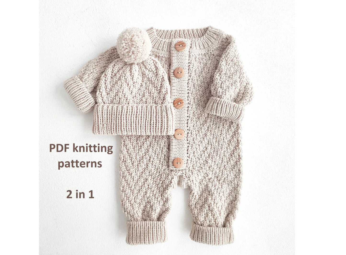 Knitting patterns set 2 in 1
