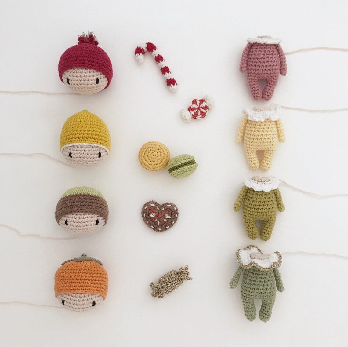 Festive Fruit Christmas Dolls Crochet Pattern