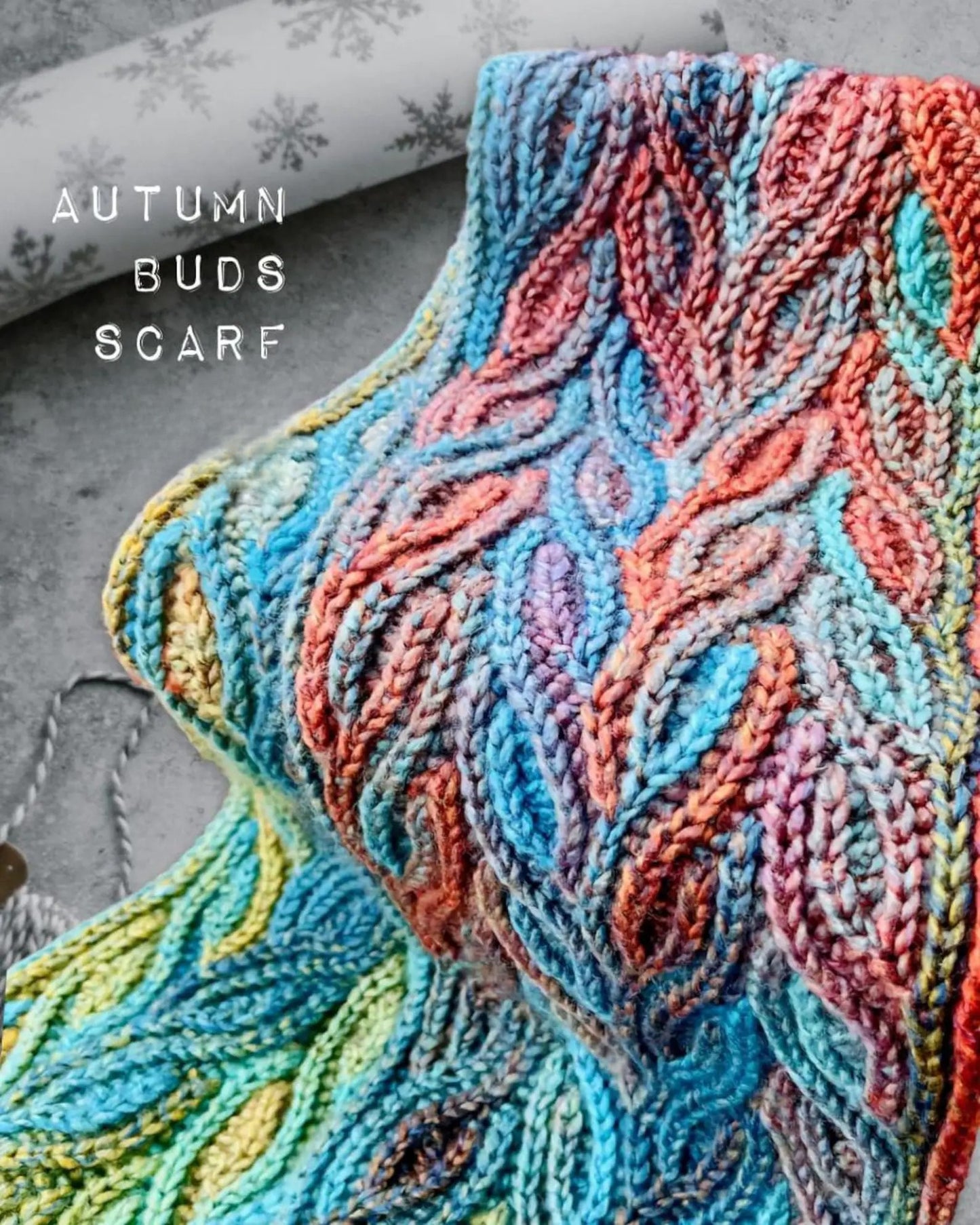 Autumn Buds Crochet Scarf Pattern