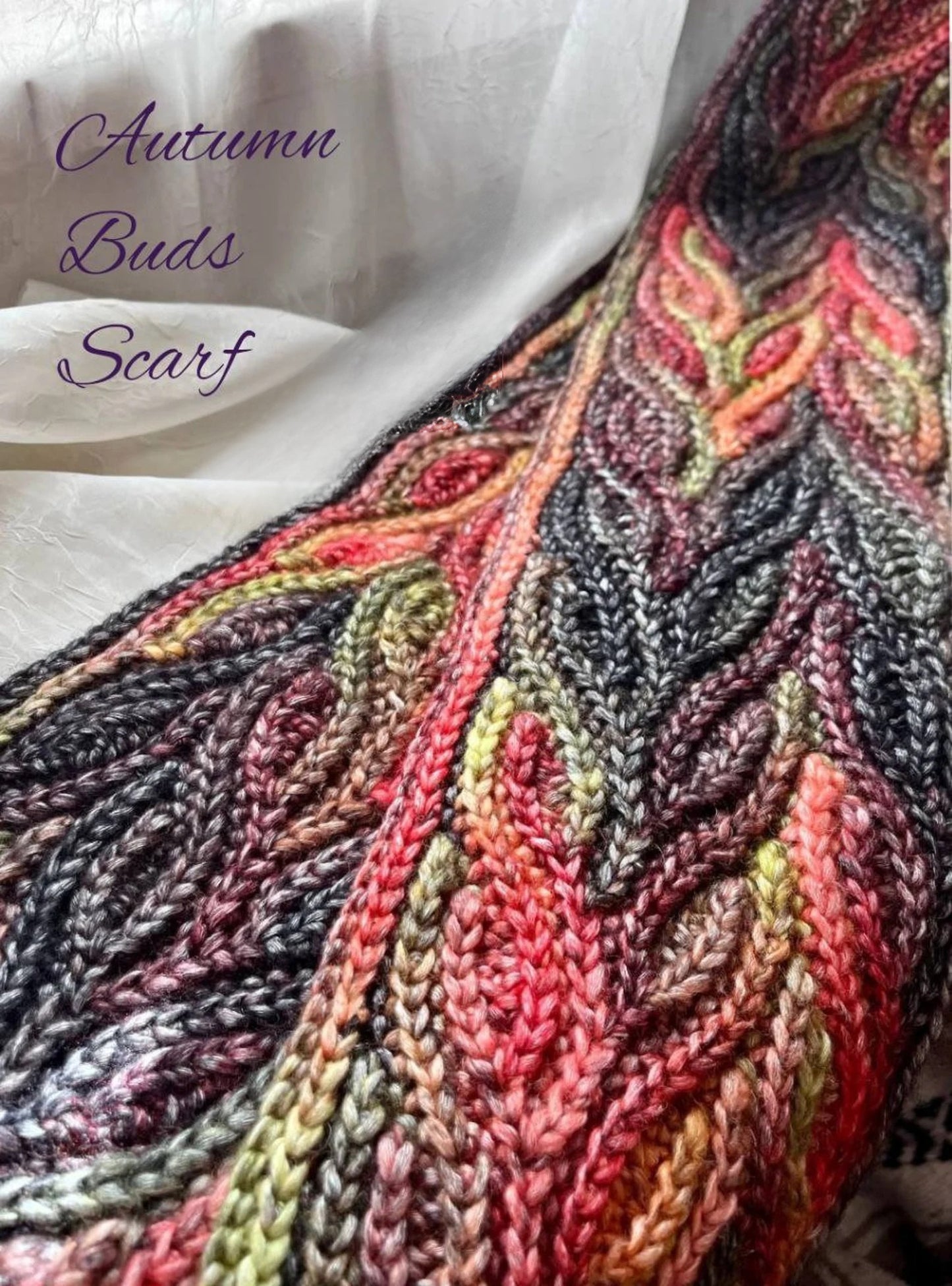Autumn Buds Crochet Scarf Pattern
