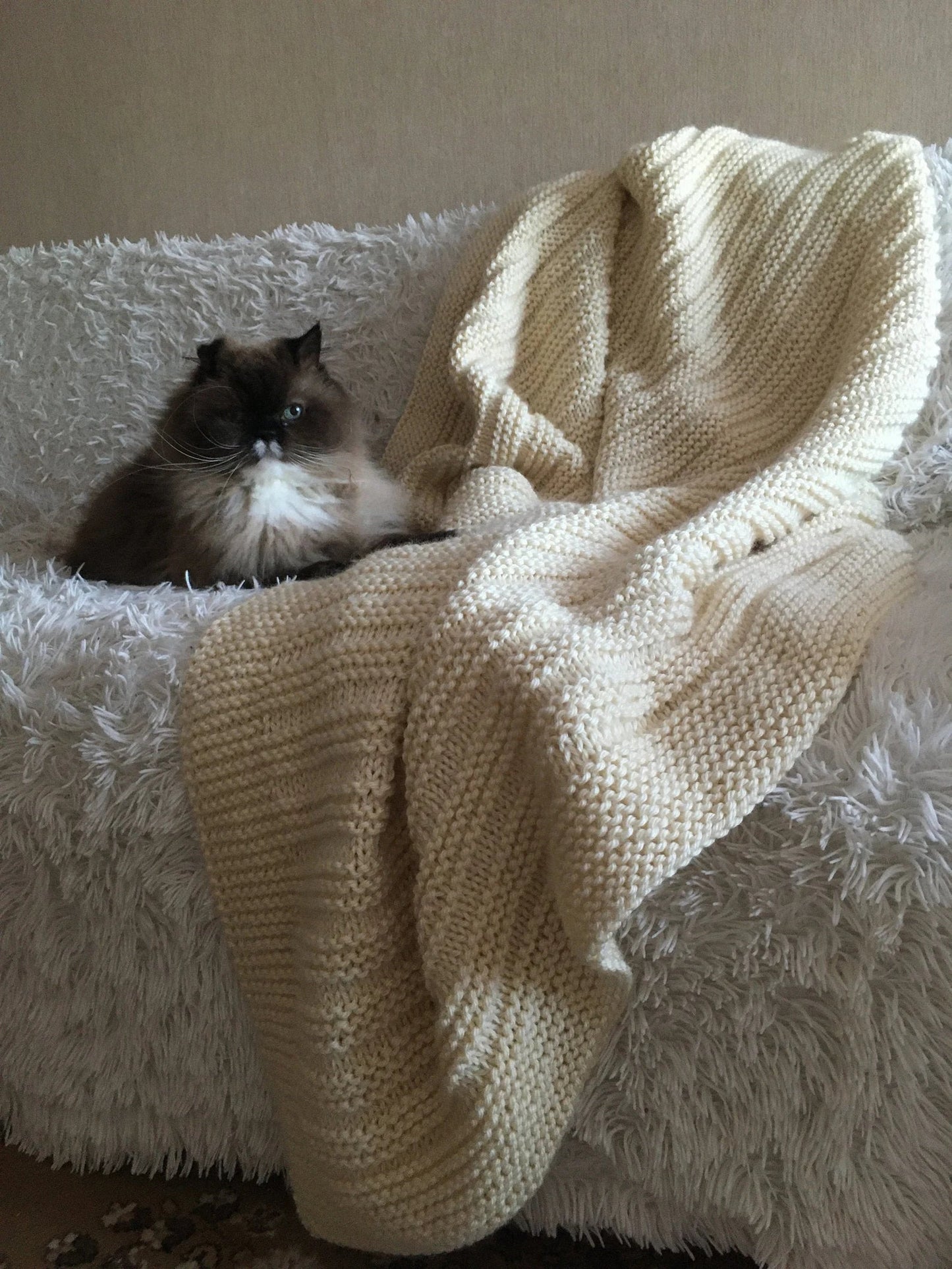 Easy Throw Blanket Knitting Pattern