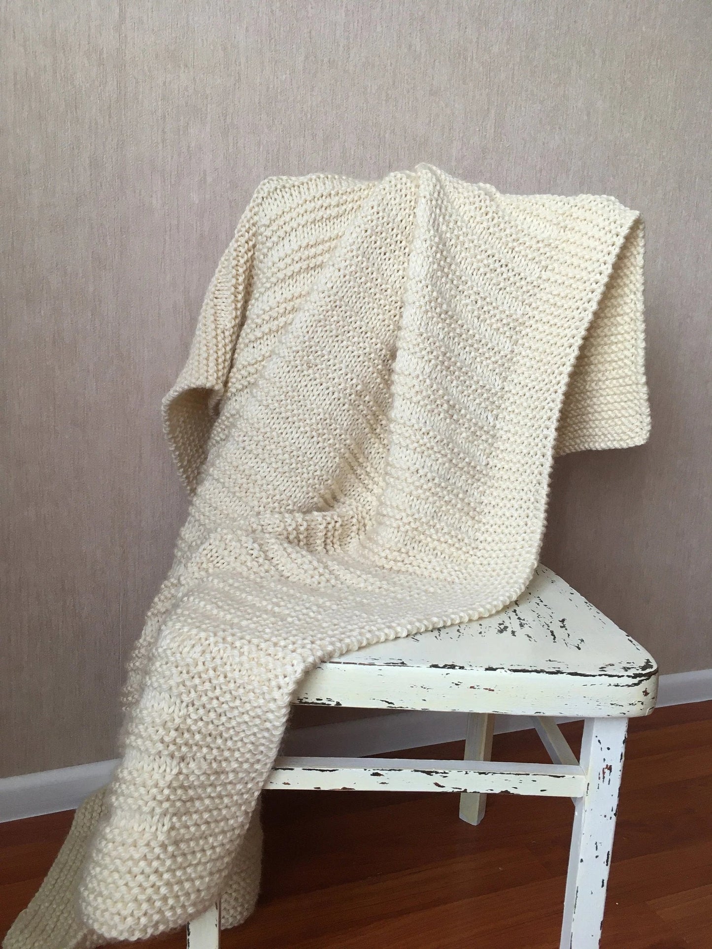 Easy Throw Blanket Knitting Pattern