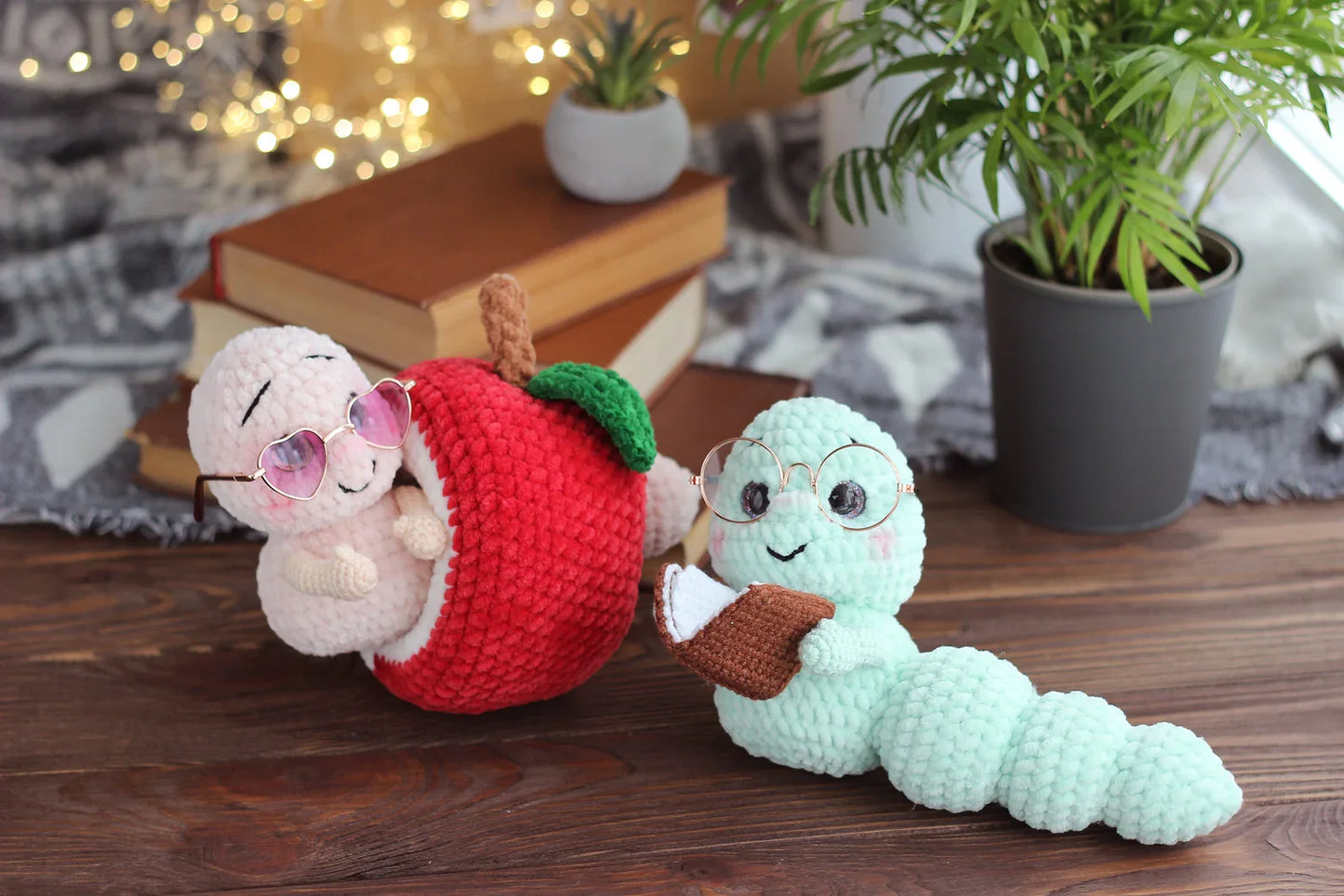 Apple Worm Crochet Pattern
