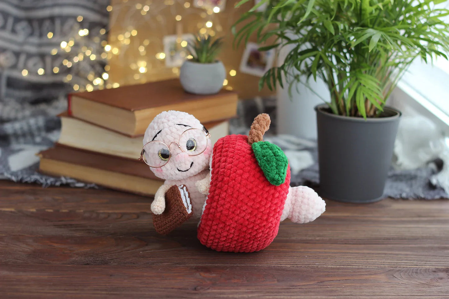 Apple Worm Crochet Pattern