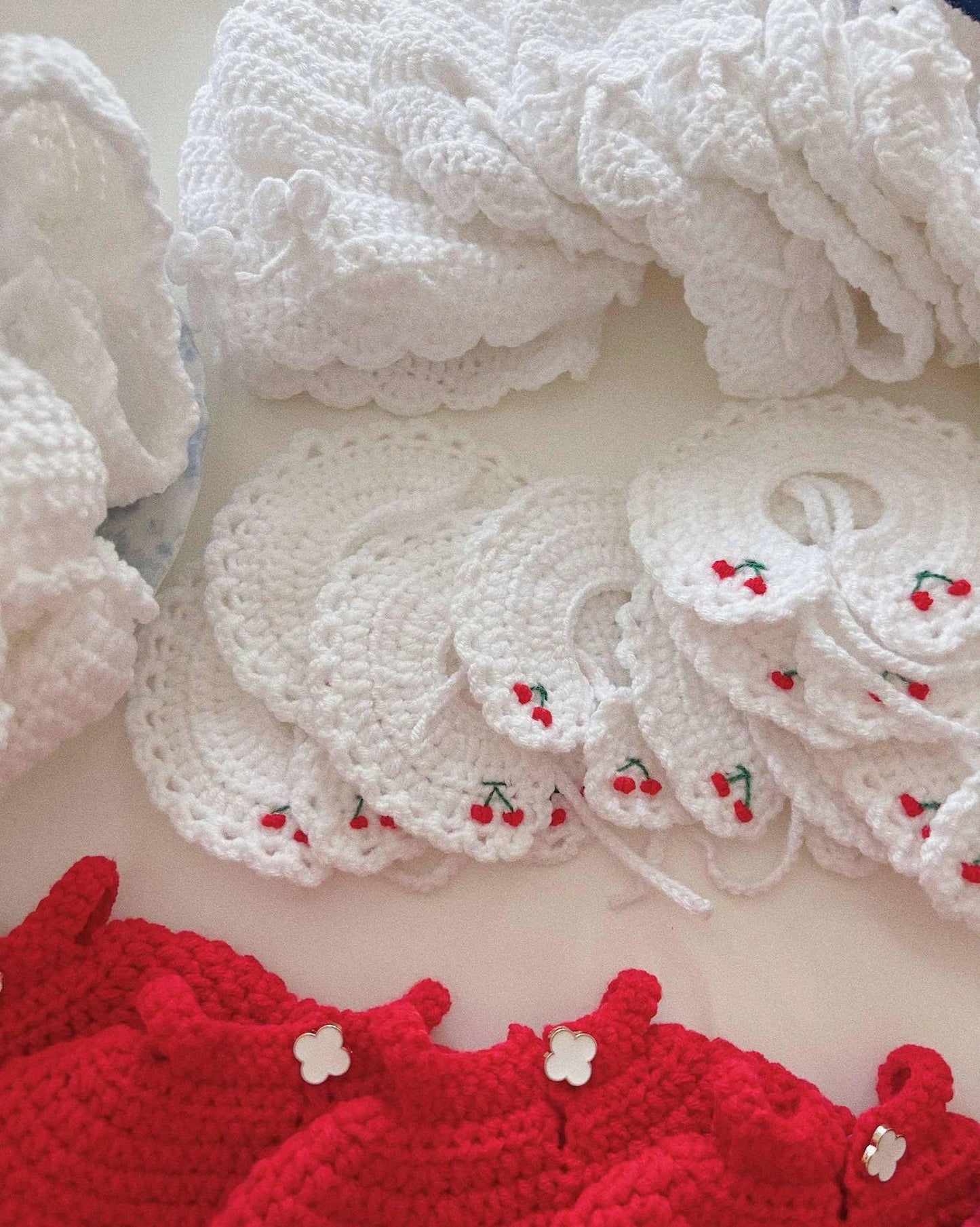 Butter Bear with Cherry Dress Crochet Pattern