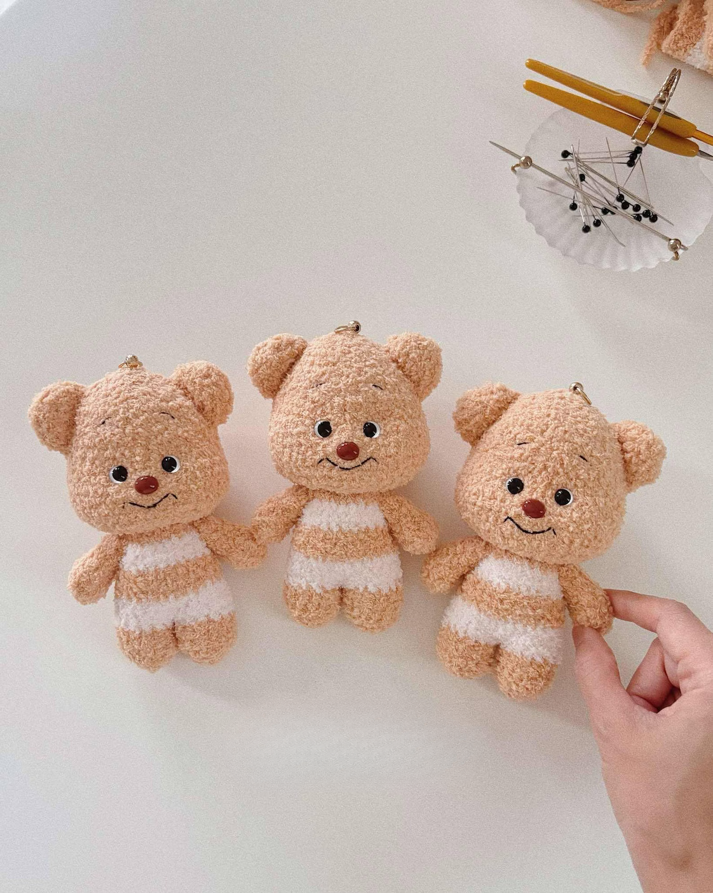 Butter Bear with Cherry Dress Crochet Pattern