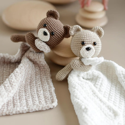 Bear Plush Security Blanket Comforter Crochet Pattern