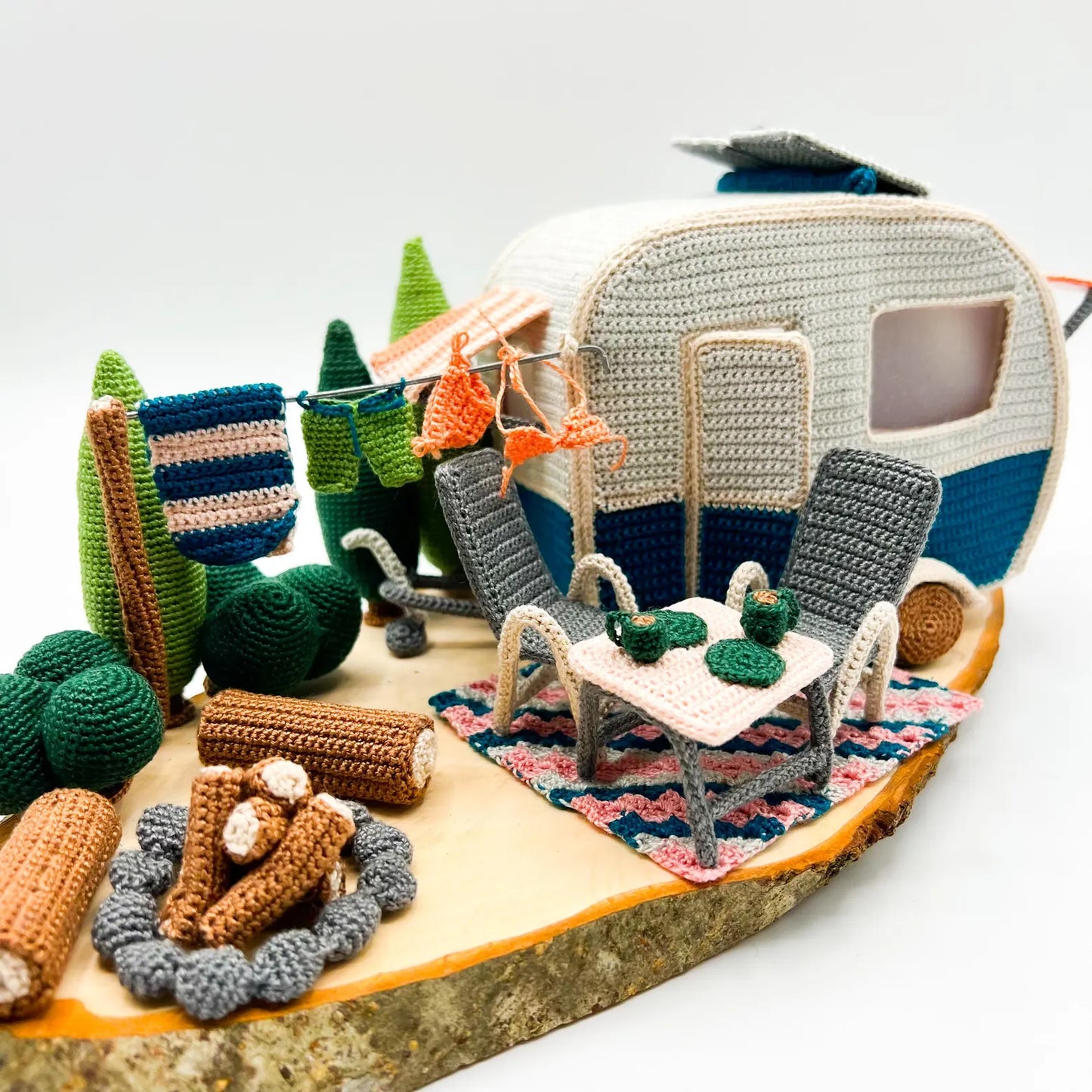 Camping Scene Crochet Pattern