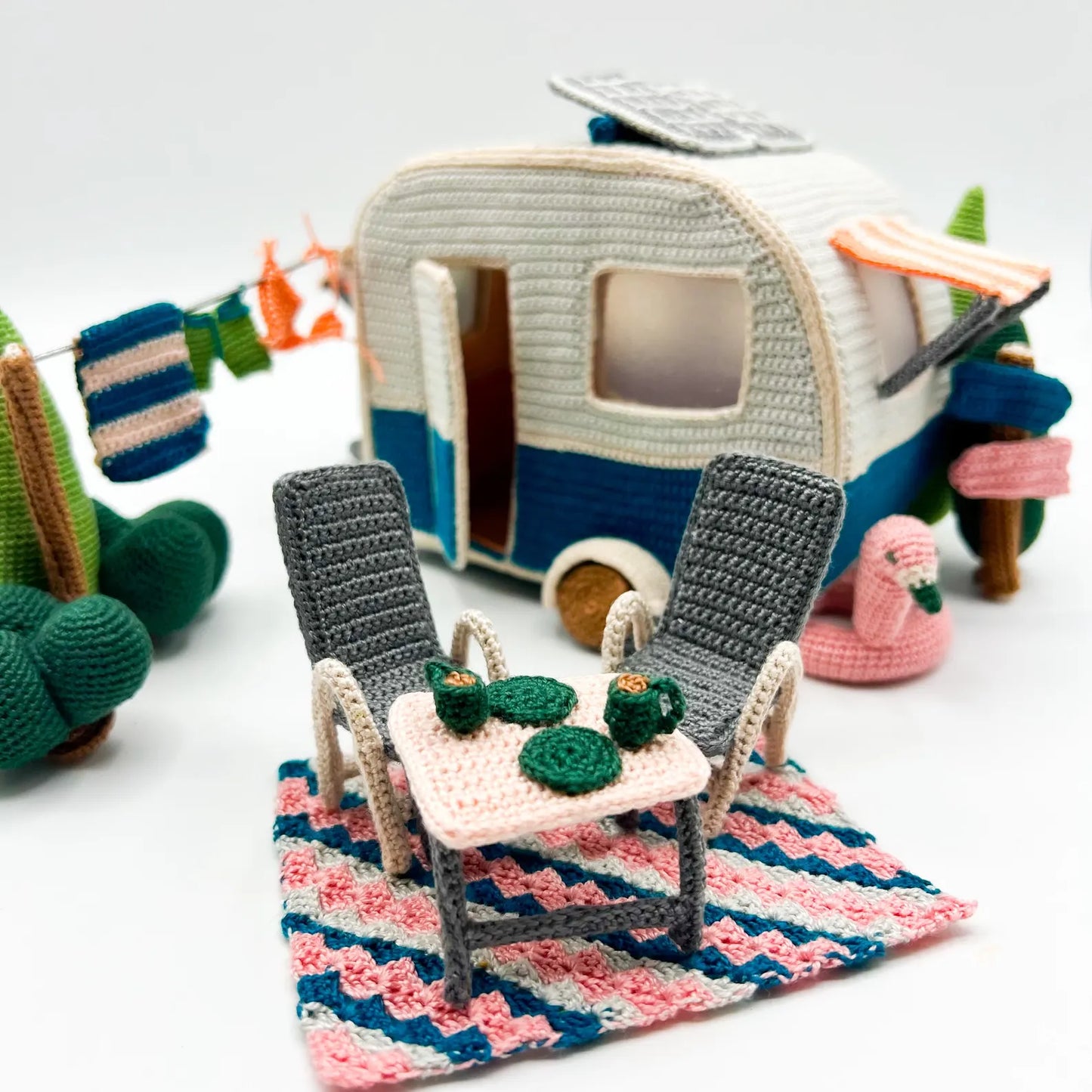 Camping Scene Crochet Pattern