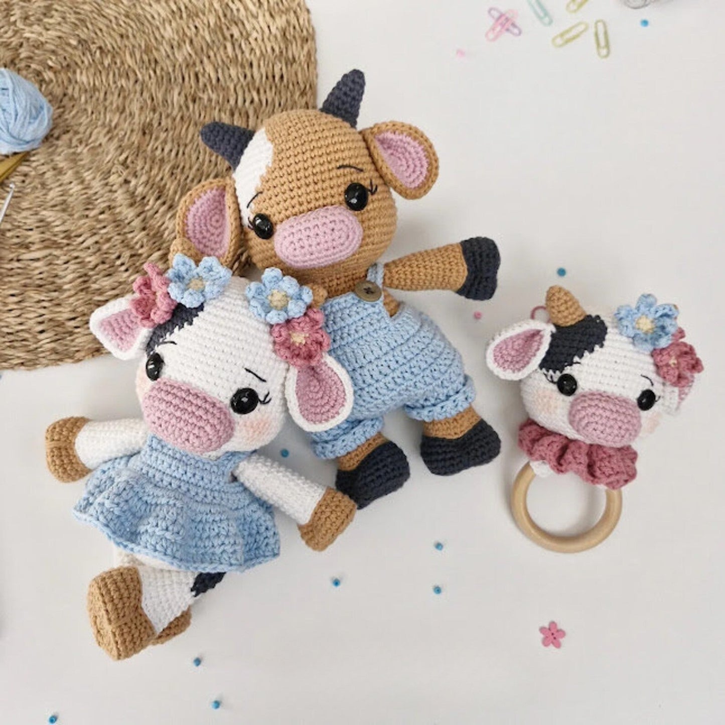 Lola Cow Set Amigurumi Doll Crochet Pattern