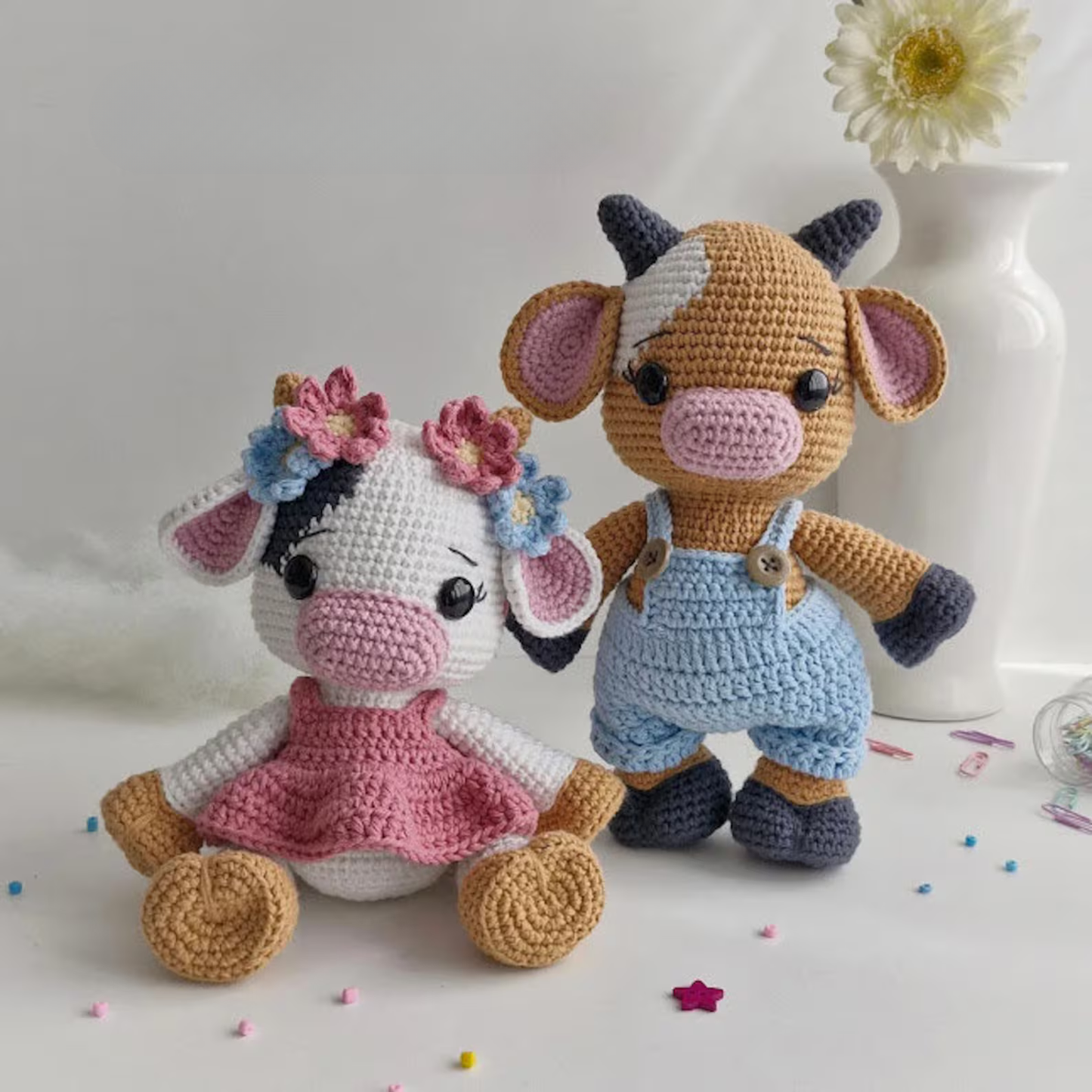 Lola Cow Set Amigurumi Doll Crochet Pattern