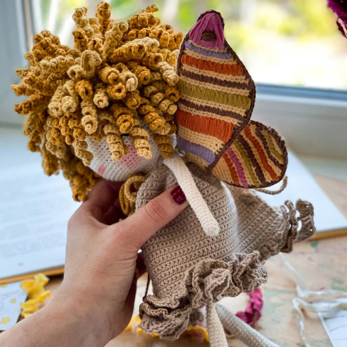 Friendly Butterfly Doll Crochet Pattern