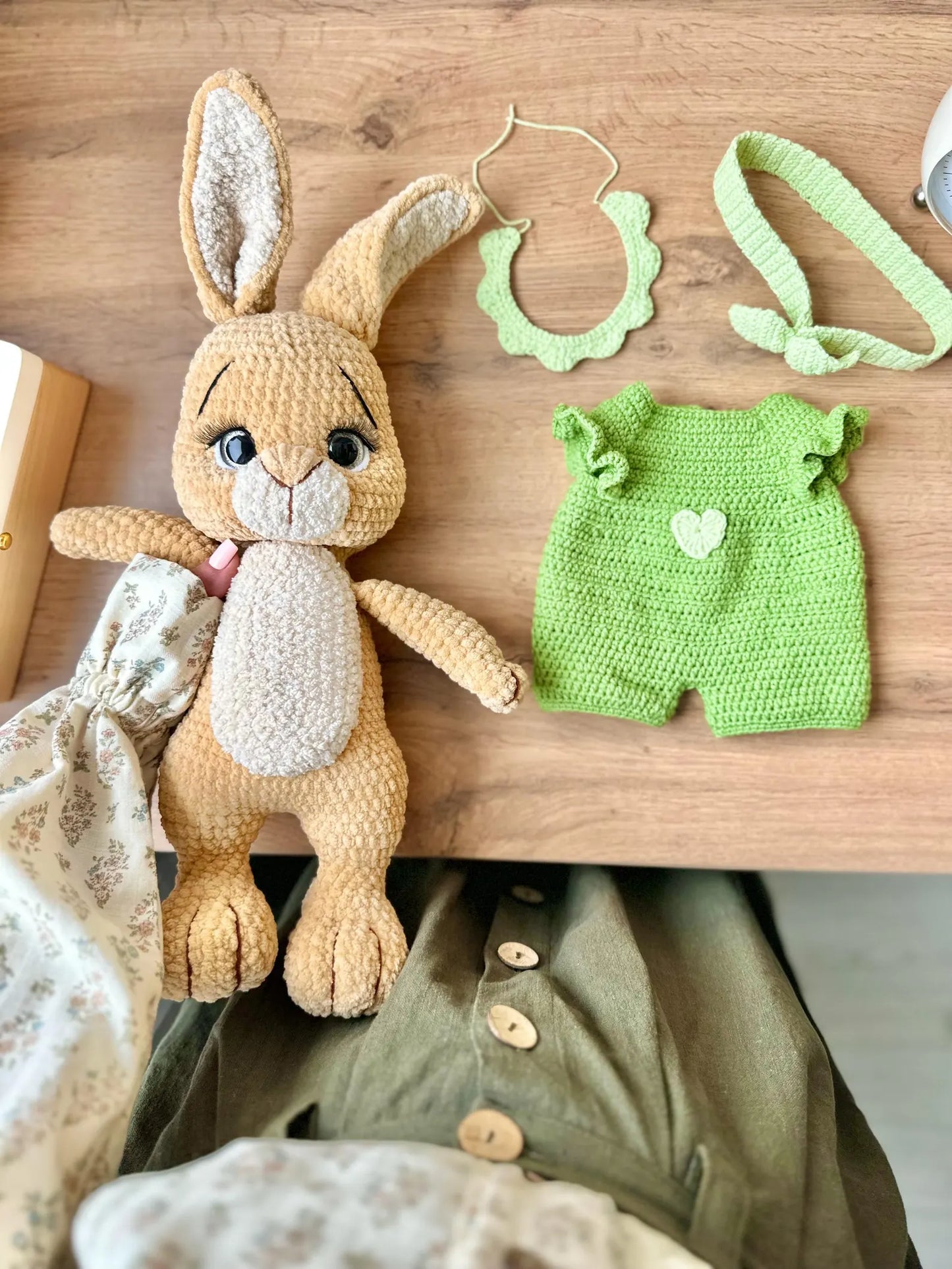 Easy Bunny with Jumpsuit Crochet Pattern