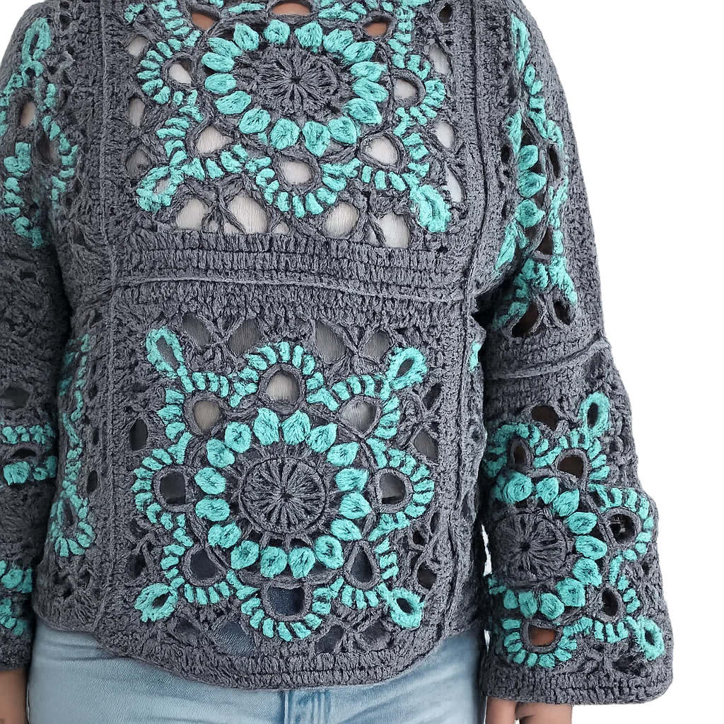 Turkish Granny Square Top Crochet Pattern