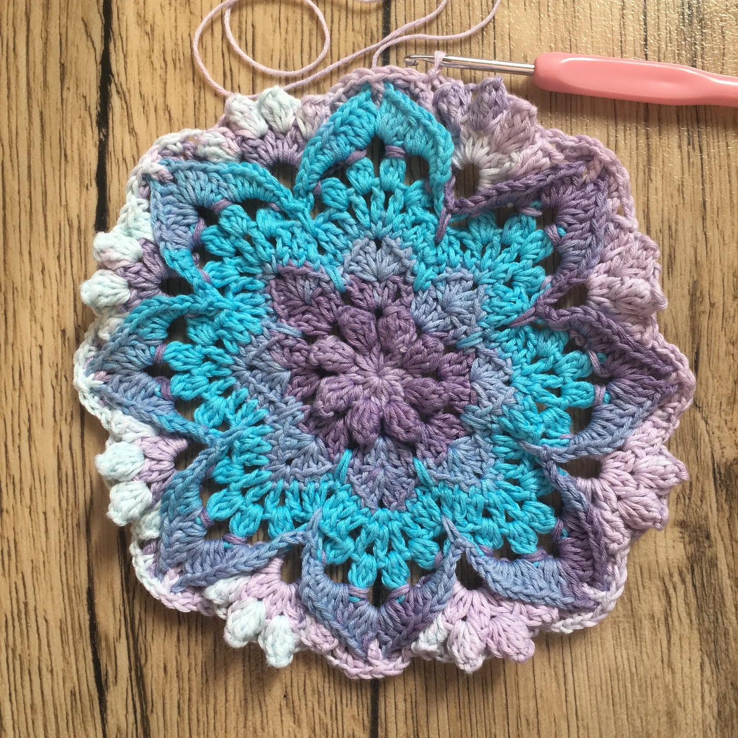Flower of the Night Mandala Crochet Pattern