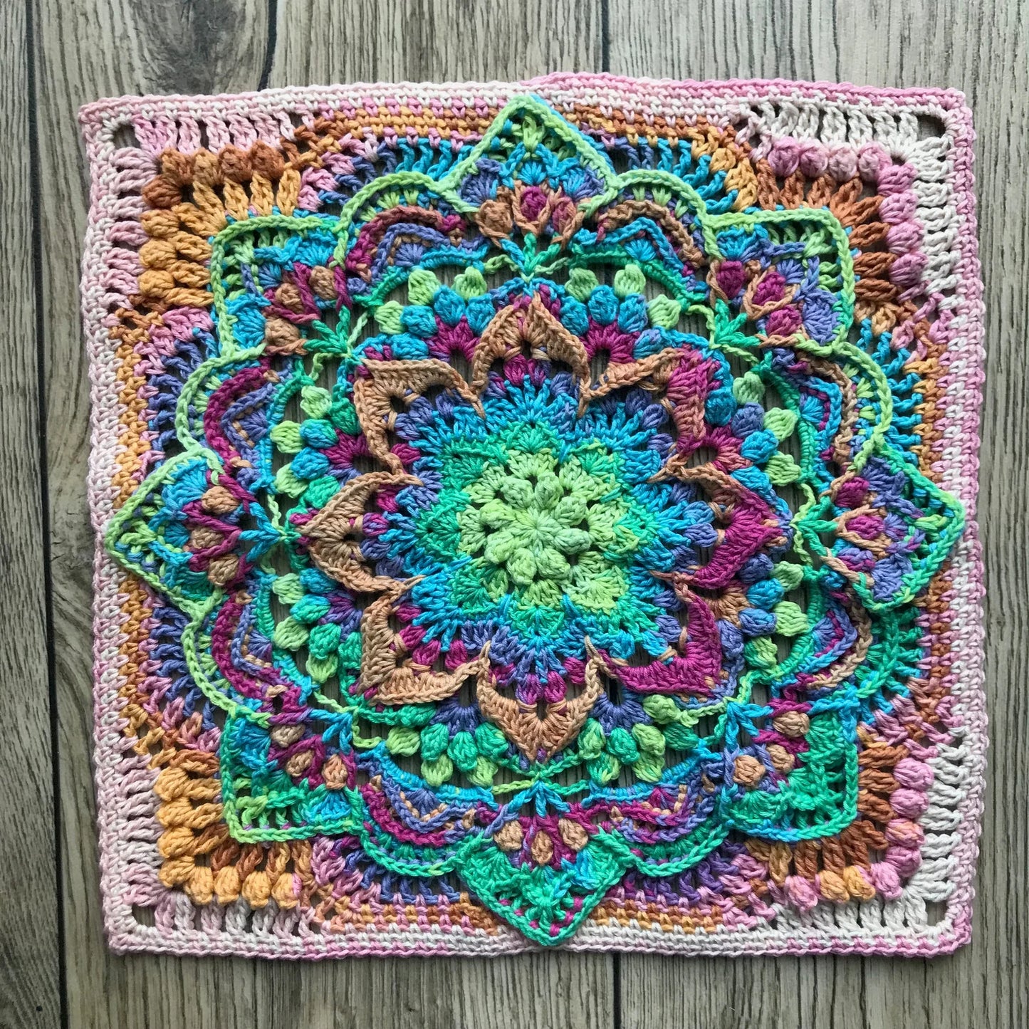 Flower of the Night Mandala Crochet Pattern