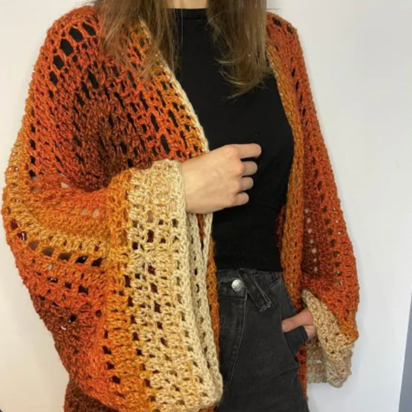 Nocturne Hexagon Cardigan Crochet Pattern
