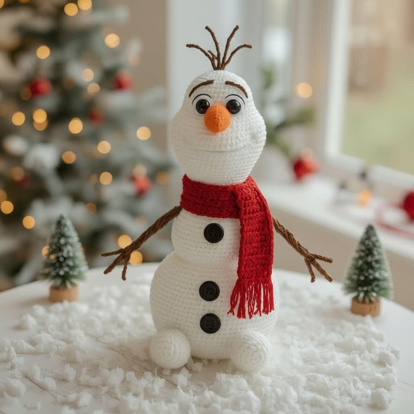 Olaf Inspired Snowman Crochet Pattern