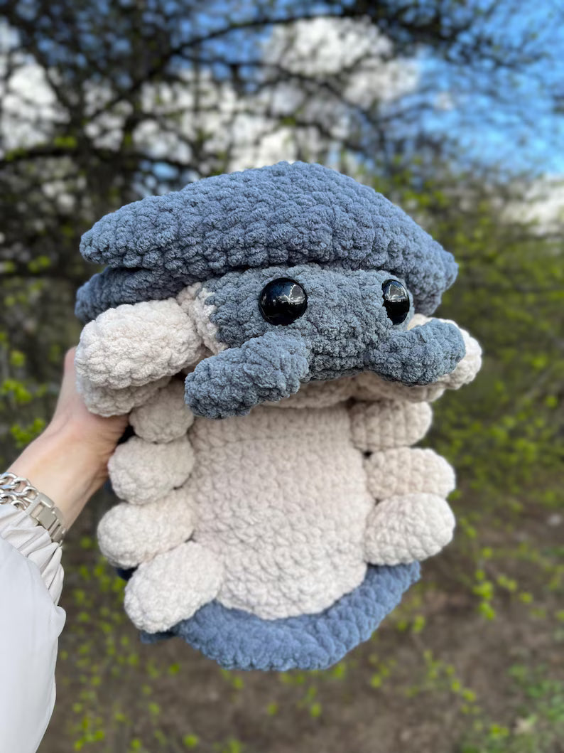 Plush Roly Poly Pill Bug Crochet Pattern