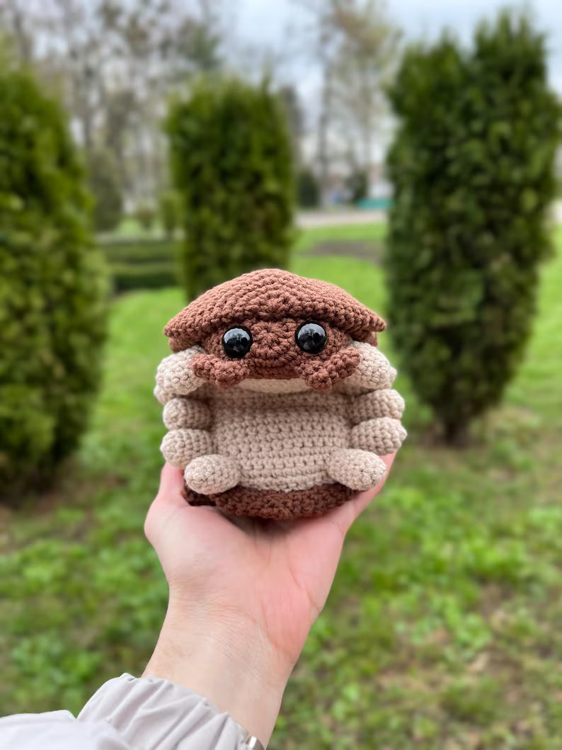 Plush Roly Poly Pill Bug Crochet Pattern