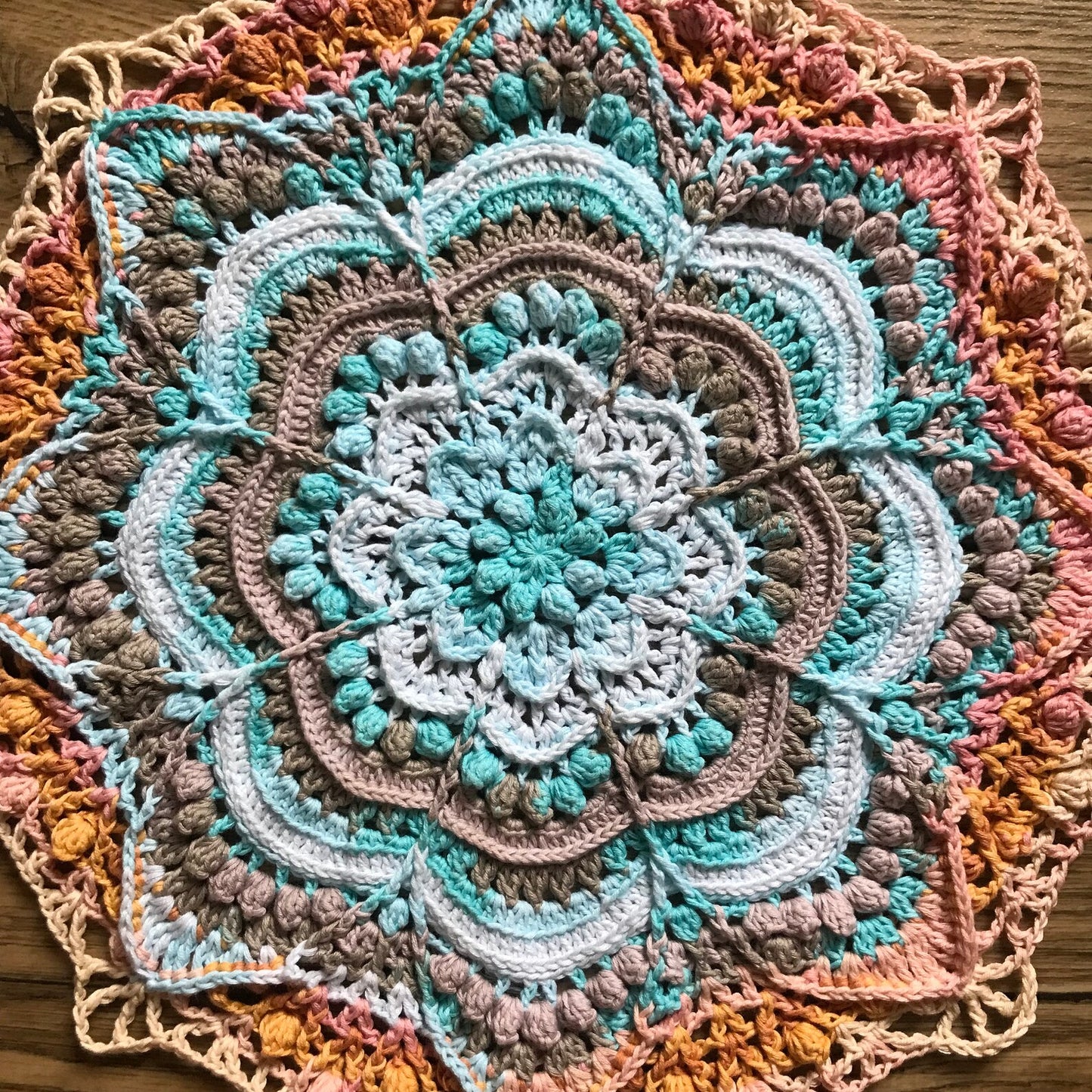 Ripple Effect Mandala Crochet Pattern