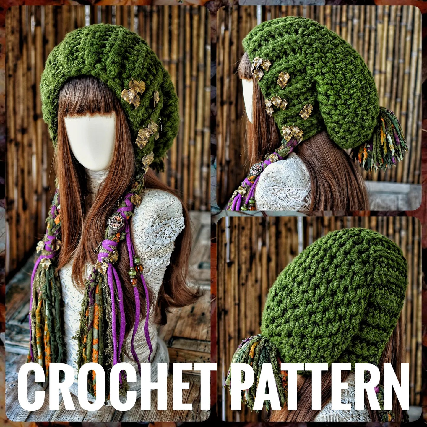 Slouchy Pompom Hat Pattern