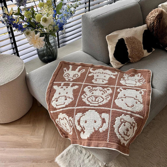 Safari Play Mat Overlay Mosaic Crochet Pattern