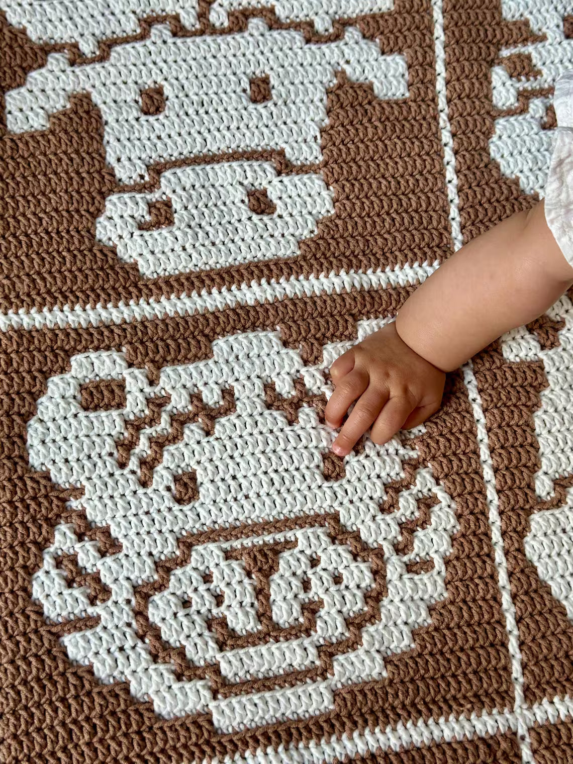 Safari Play Mat Overlay Mosaic Crochet Pattern