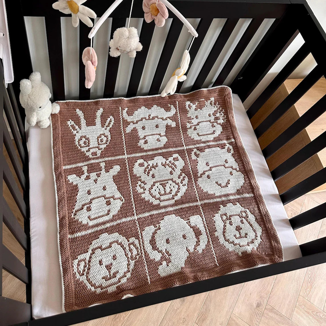 Safari Play Mat Overlay Mosaic Crochet Pattern