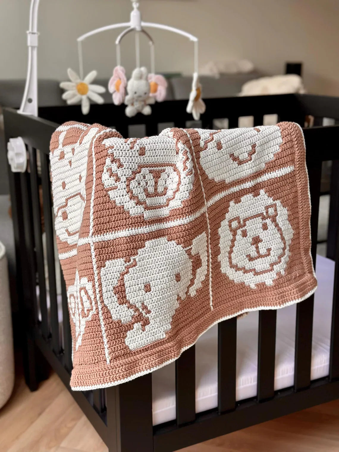 Safari Play Mat Overlay Mosaic Crochet Pattern