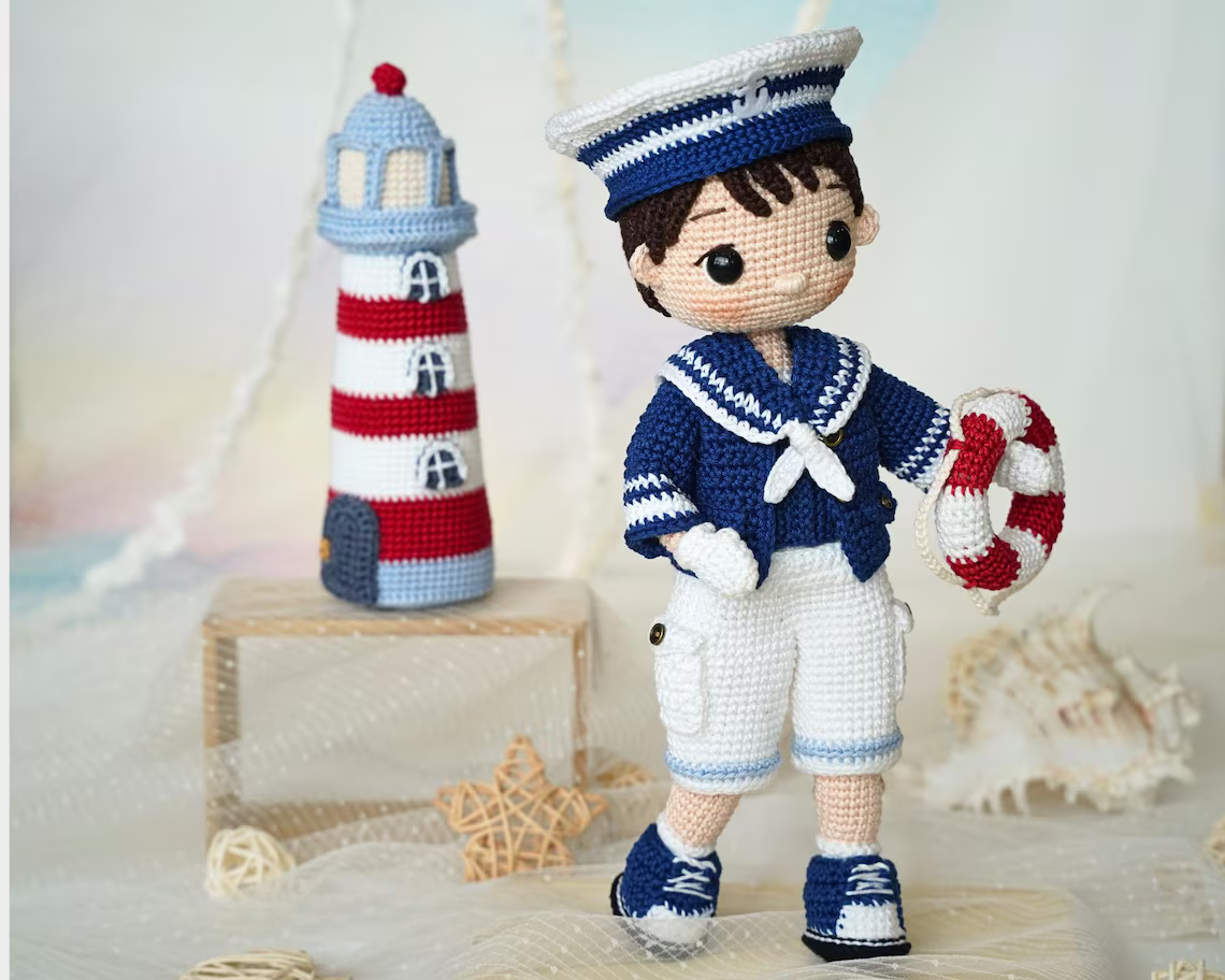 Sailor Boy Doll Crochet Pattern
