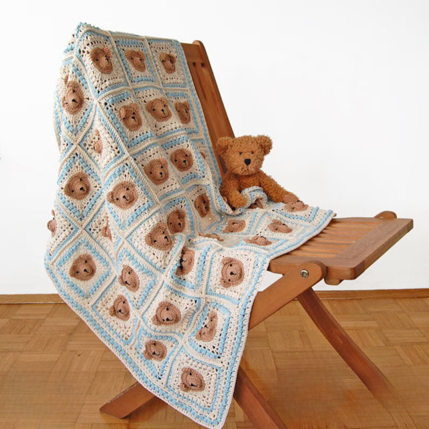 Teddy Bear Baby Blanket Crochet Pattern