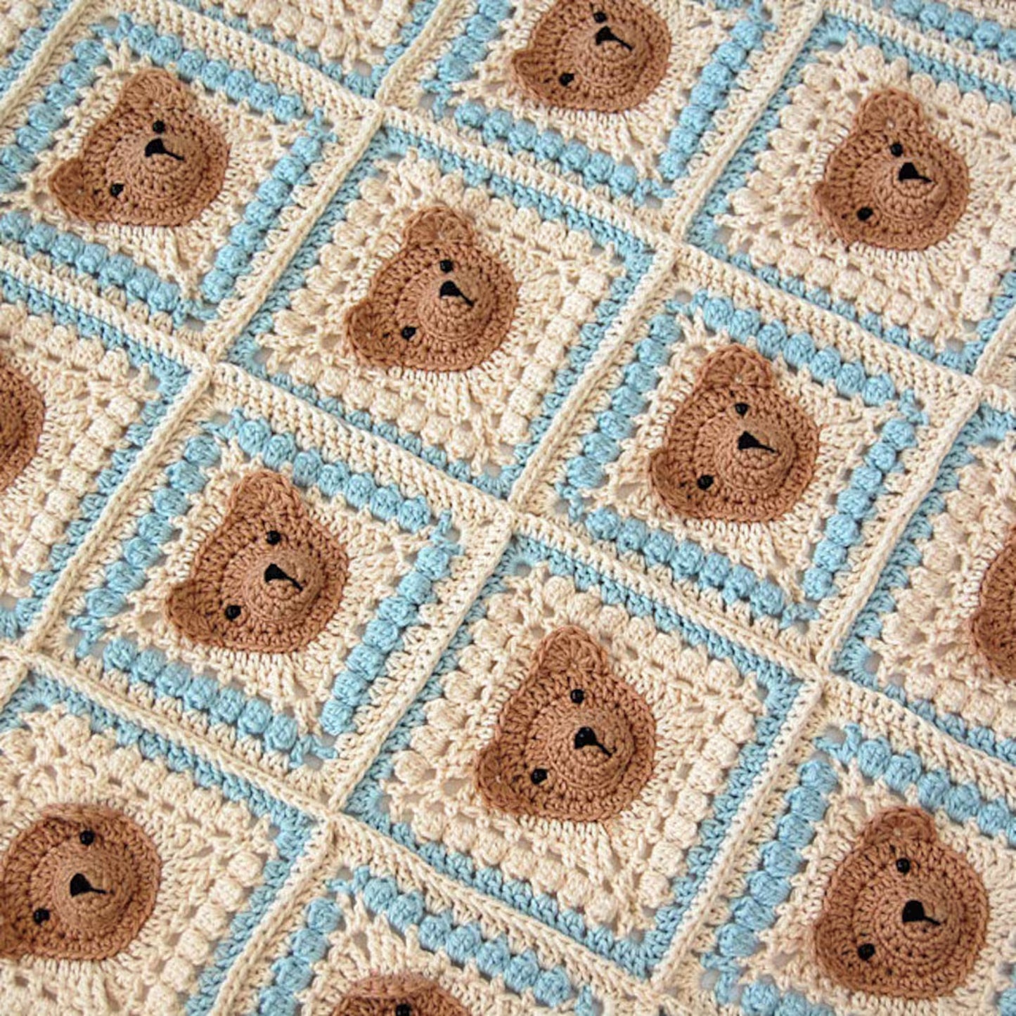 Teddy Bear Baby Blanket Crochet Pattern