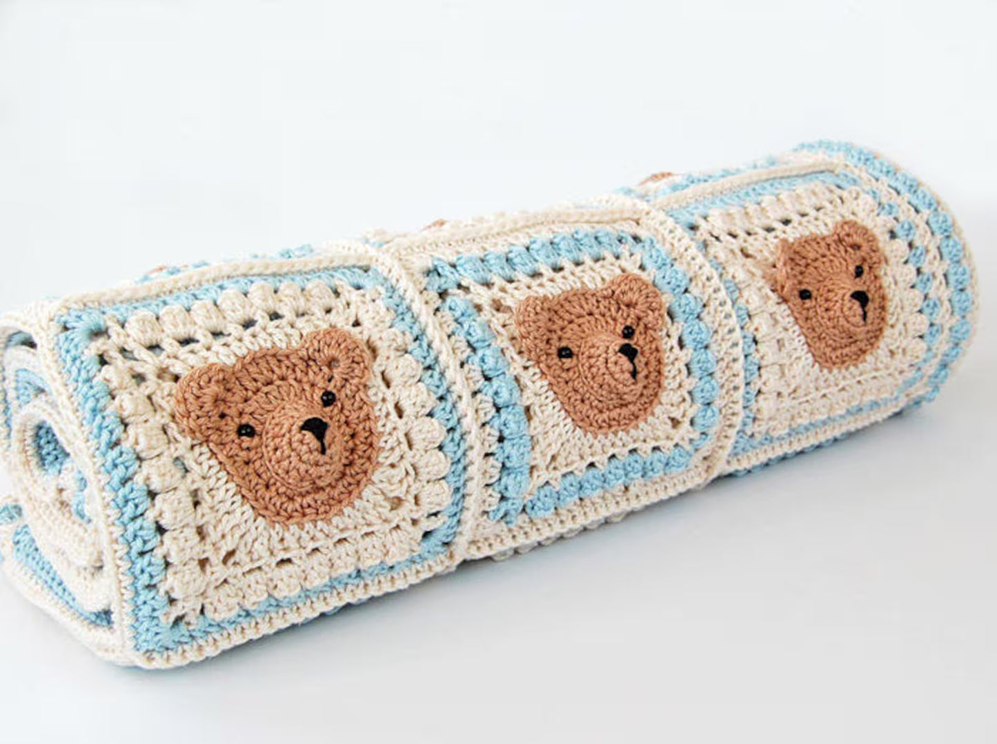 Teddy Bear Baby Blanket Crochet Pattern