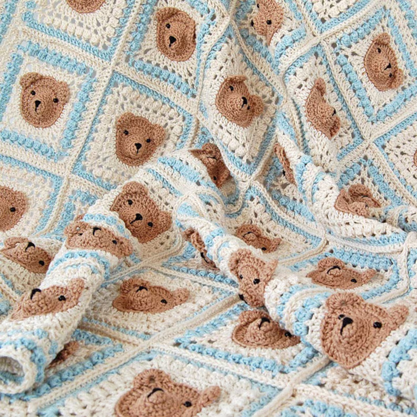Teddy Bear Baby Blanket Crochet Pattern