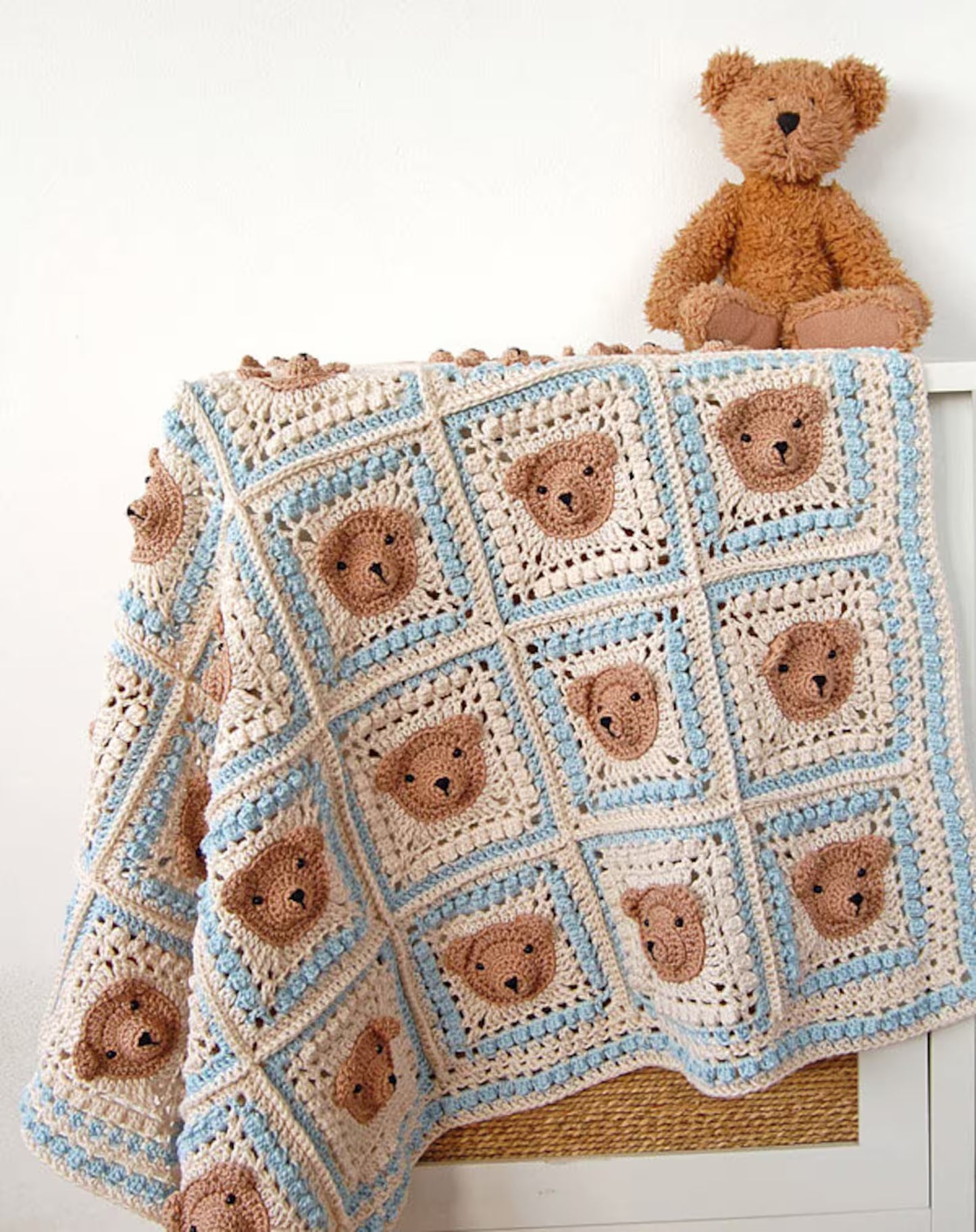 Teddy Bear Baby Blanket Crochet Pattern