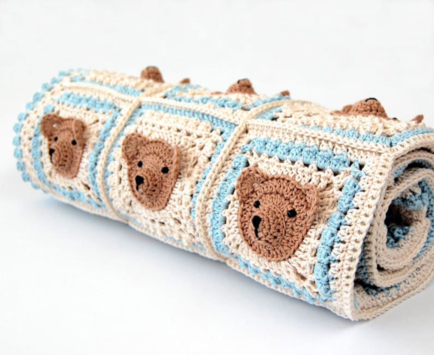 Teddy Bear Baby Blanket Crochet Pattern
