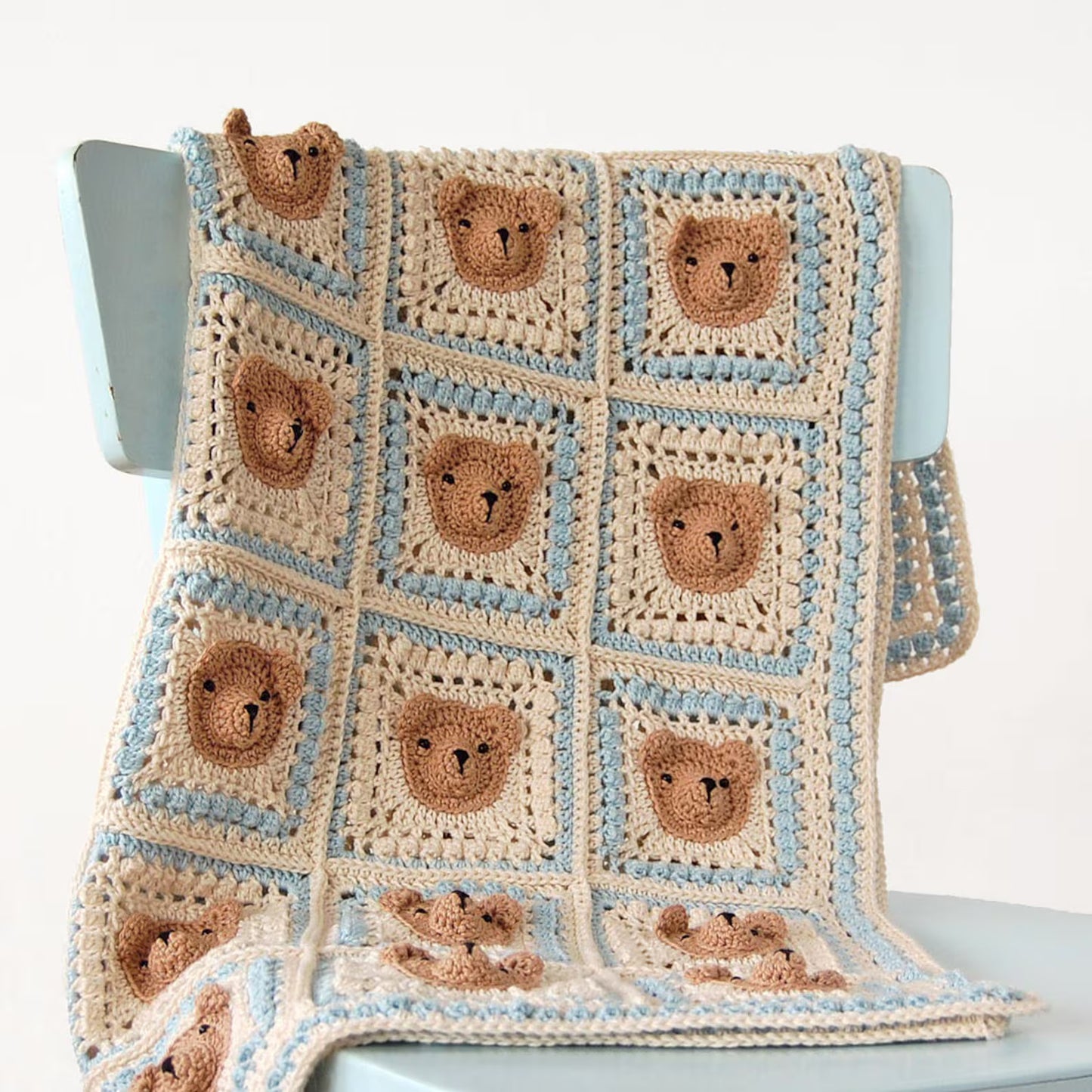 Teddy Bear Baby Blanket Crochet Pattern