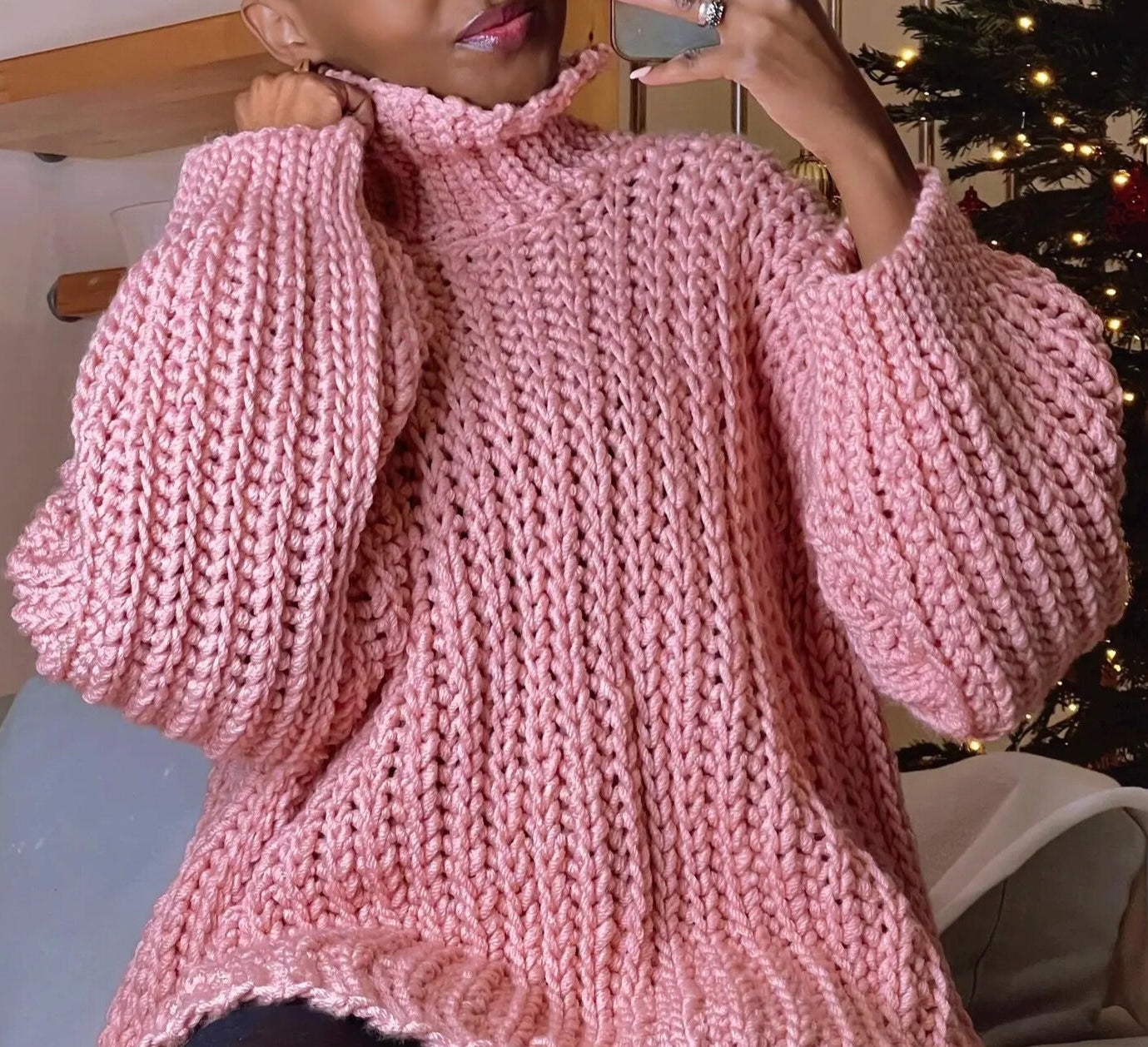 Turtleneck Sweater Crochet Pattern