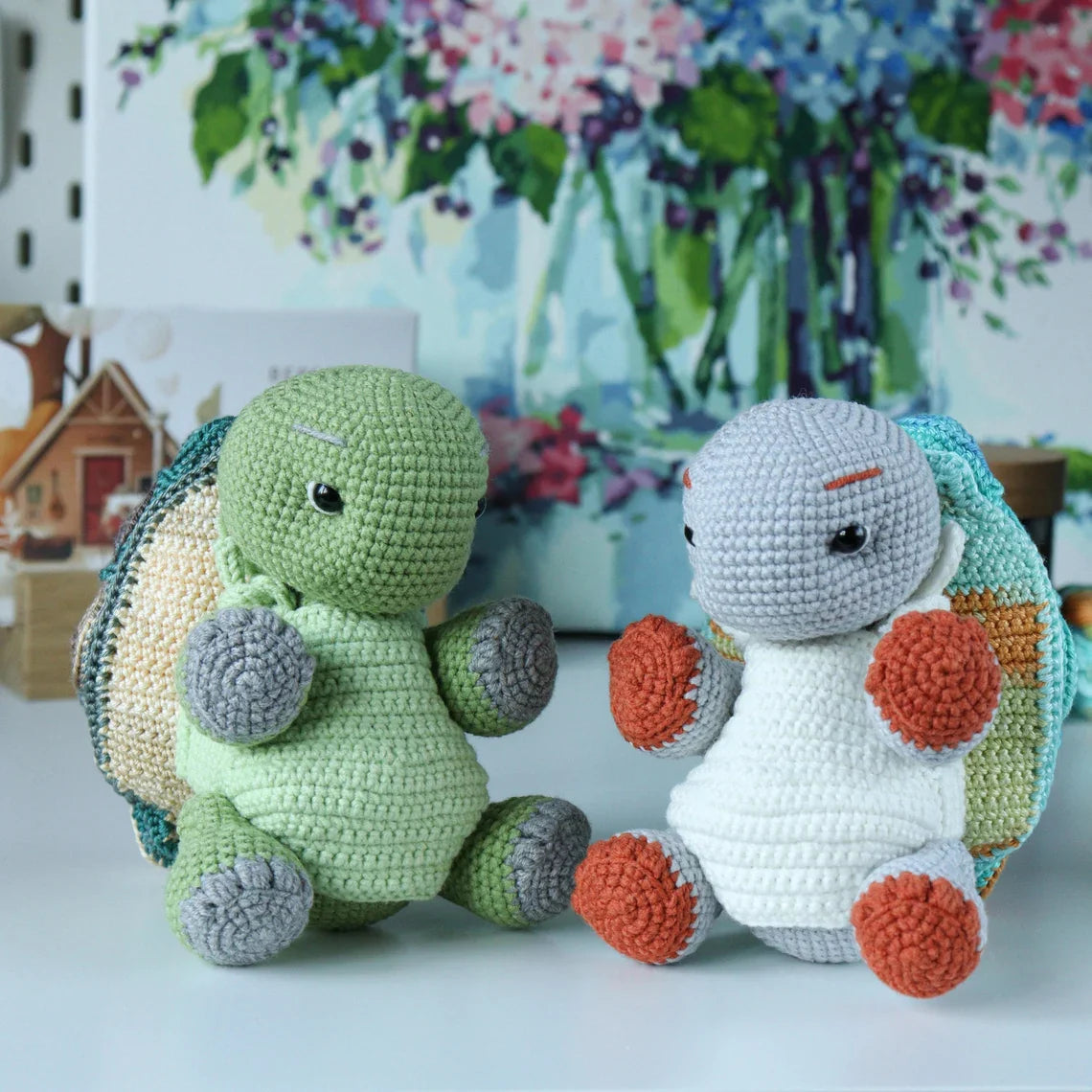 Mosaic Turtle Toy Crochet Pattern