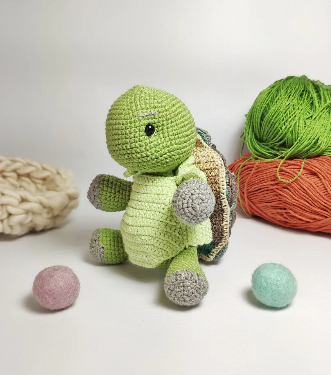 Mosaic Turtle Toy Crochet Pattern