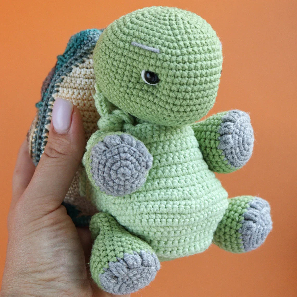 Mosaic Turtle Toy Crochet Pattern