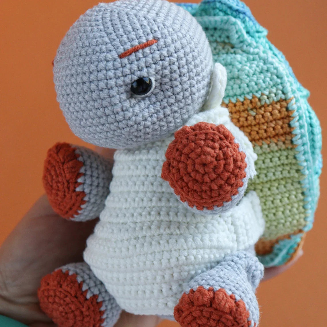Mosaic Turtle Toy Crochet Pattern