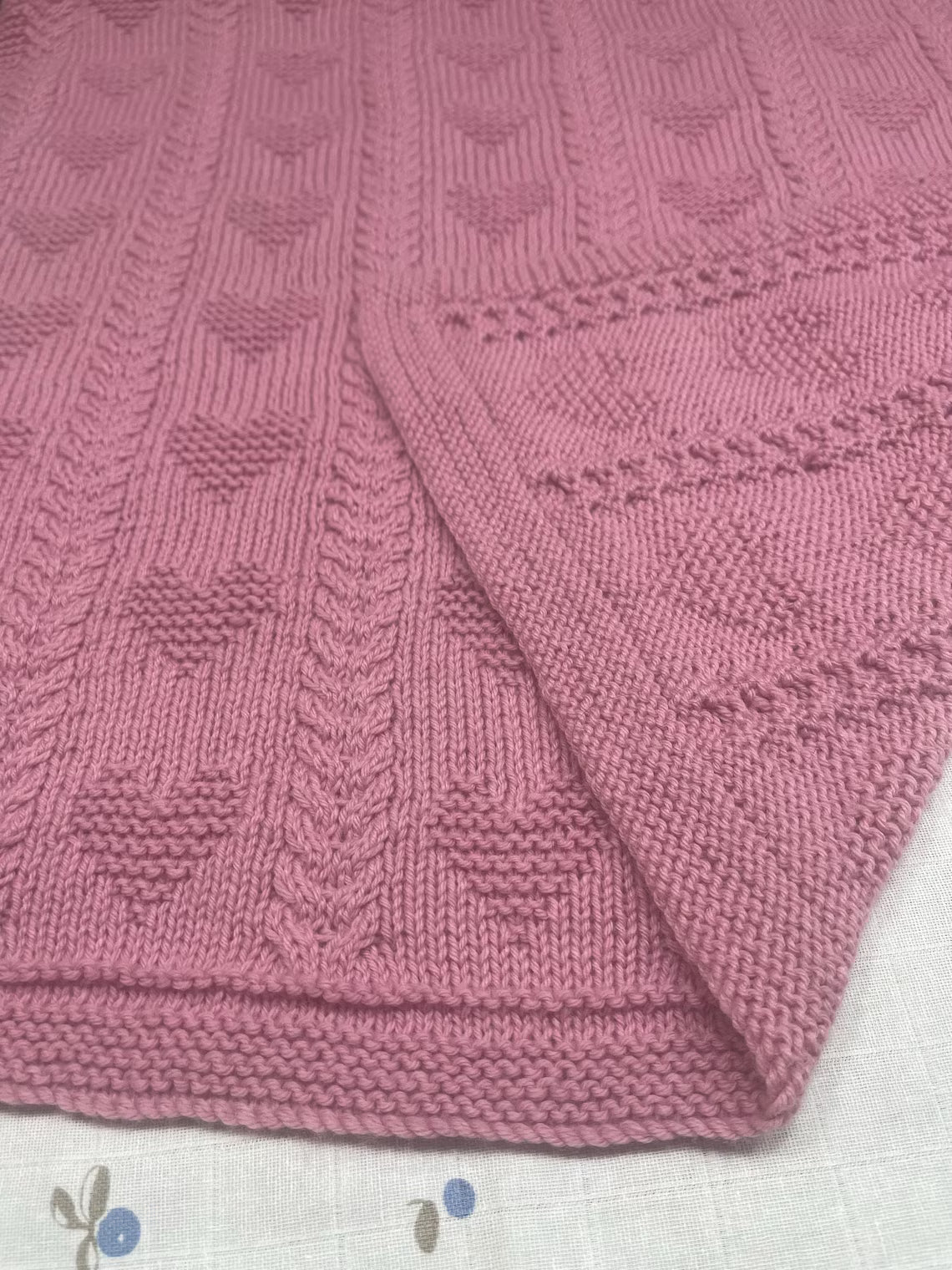 Warming Hearts Cable Blanket Knitting Pattern