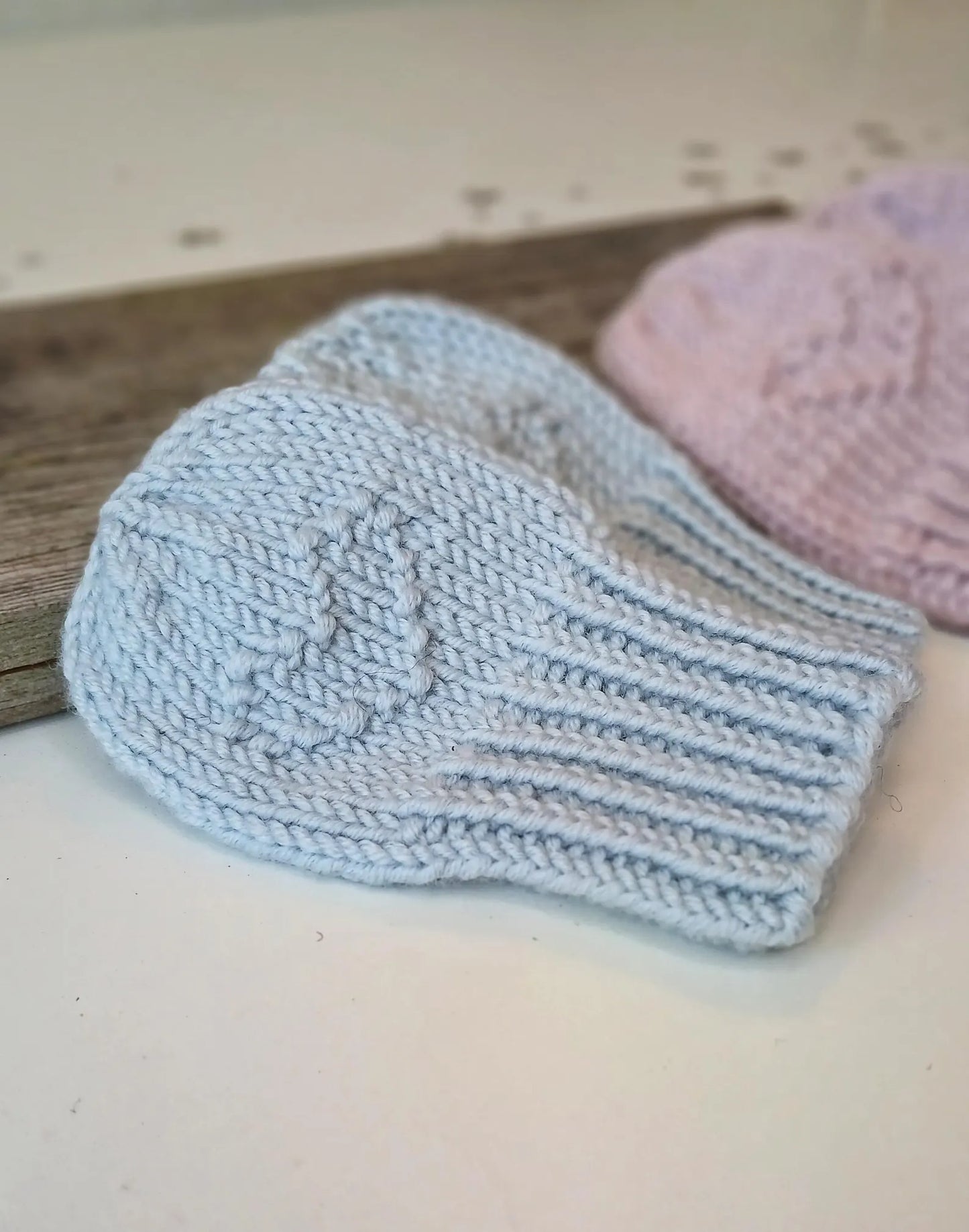 Heart Baby Hat Knitting Pattern