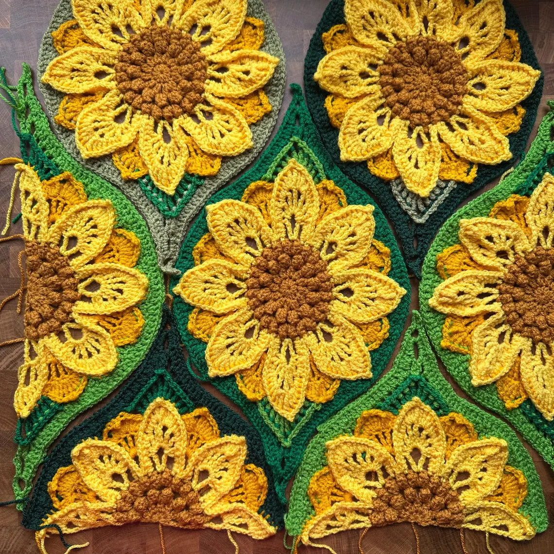 Sunflower Fields Too Crochet Pattern