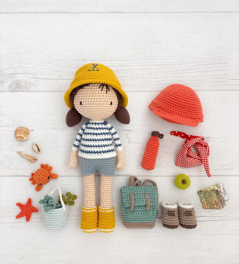 Milla the Adventure Doll Crochet Pattern